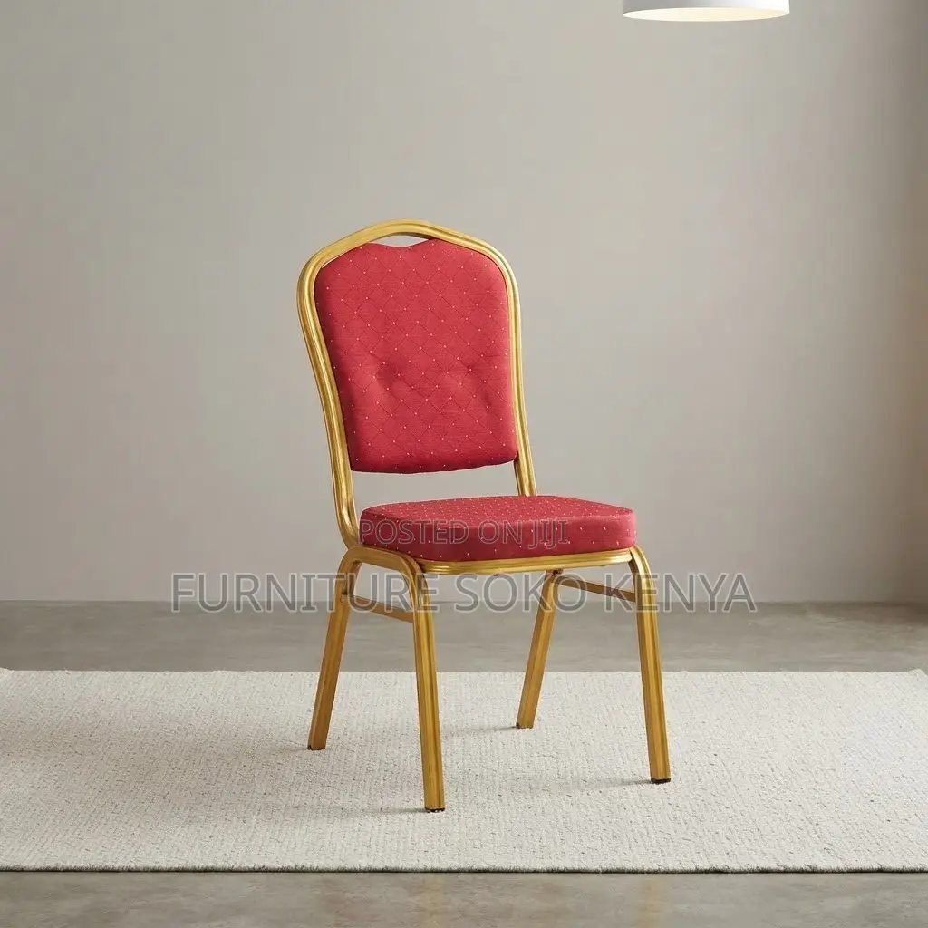 Office Chair: Modern Gold Metal Dining Chair