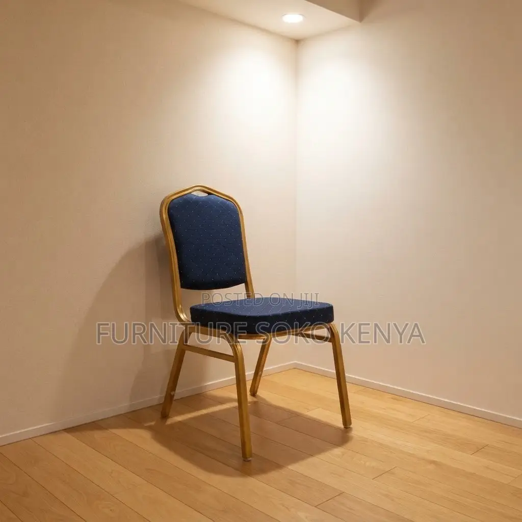 Office Chair: Modern Gold Metal Dining Chair