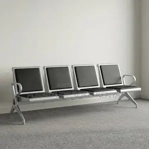 Office Bench; 4-Seater Heavy Duty Non-Padded Visitor's Bench