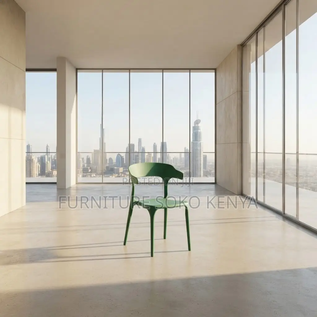 Home Chair; Space Plastic Dining Chair for Compact Homes