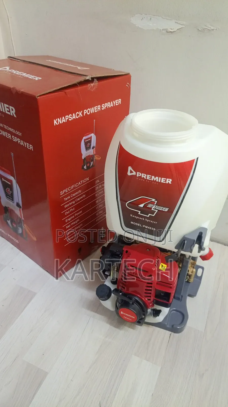 Premier PM4035 Motorized Agricultural Power Knapsack Sprayer