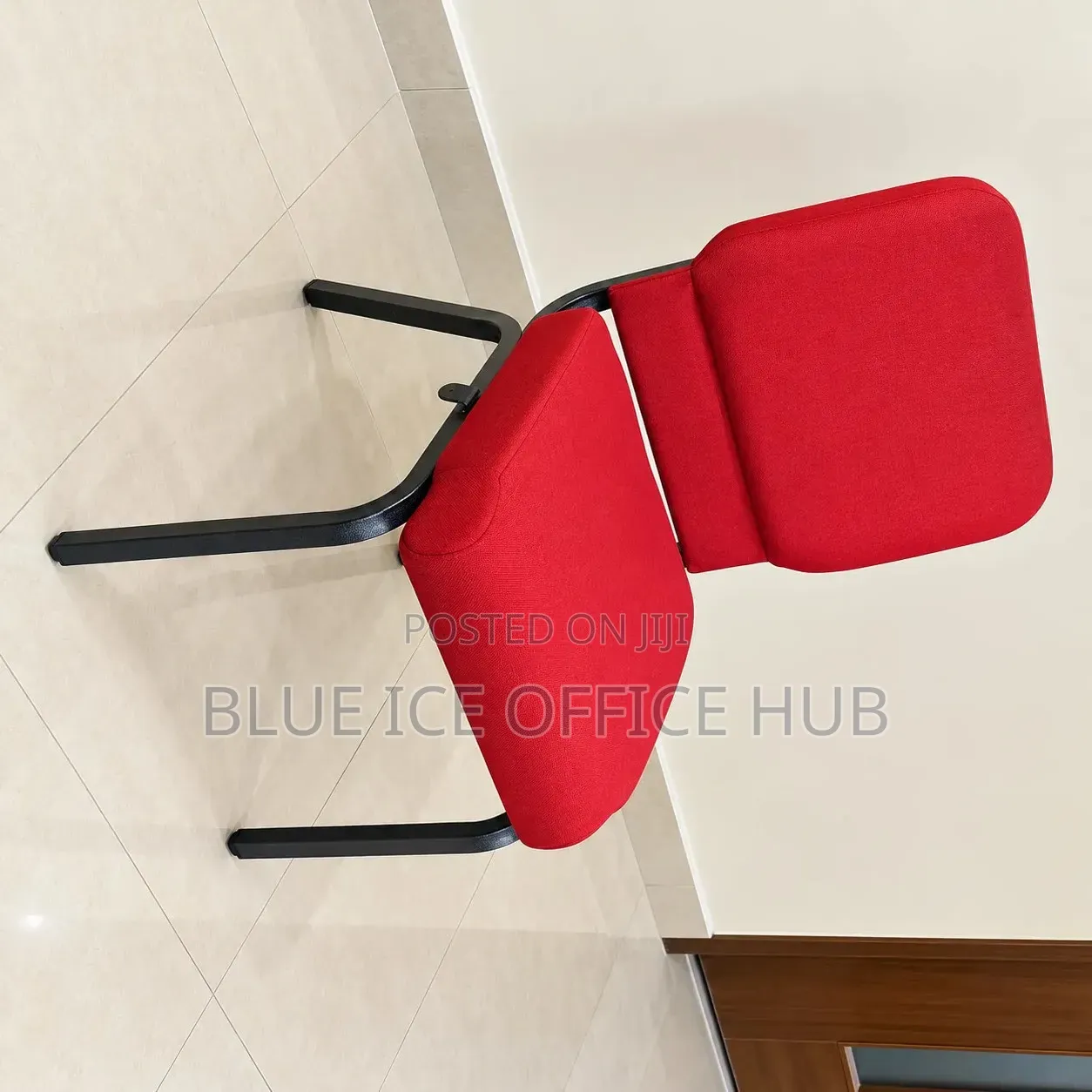 Red Fabric Conference Chair