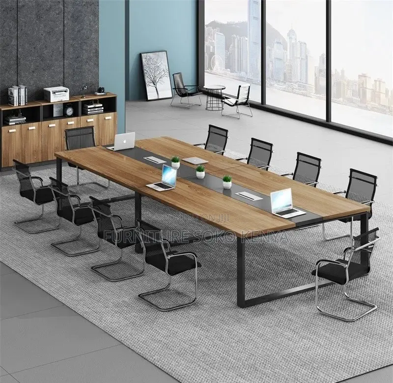 Office Table 2.4M Modern Rectangular Office Boardroom Table