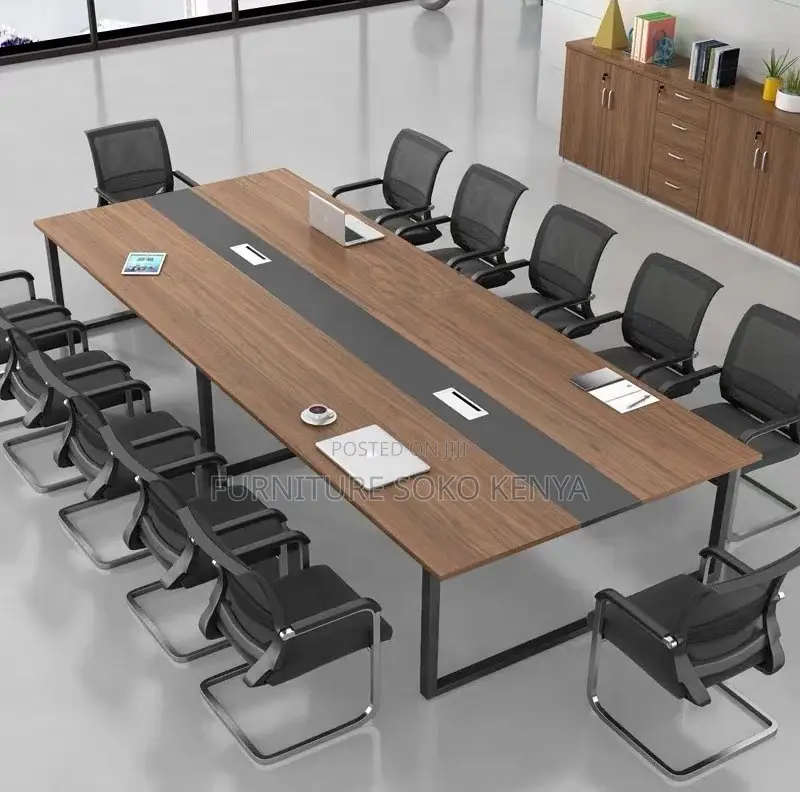 Office Table 2.4M Modern Rectangular Office Boardroom Table