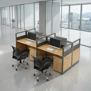 Workstation; 4-Way Cyber/Office Workstation