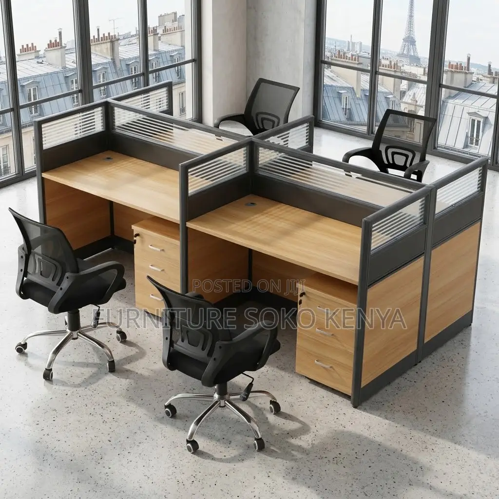 Workstation; 4-Way Cyber/Office Workstation