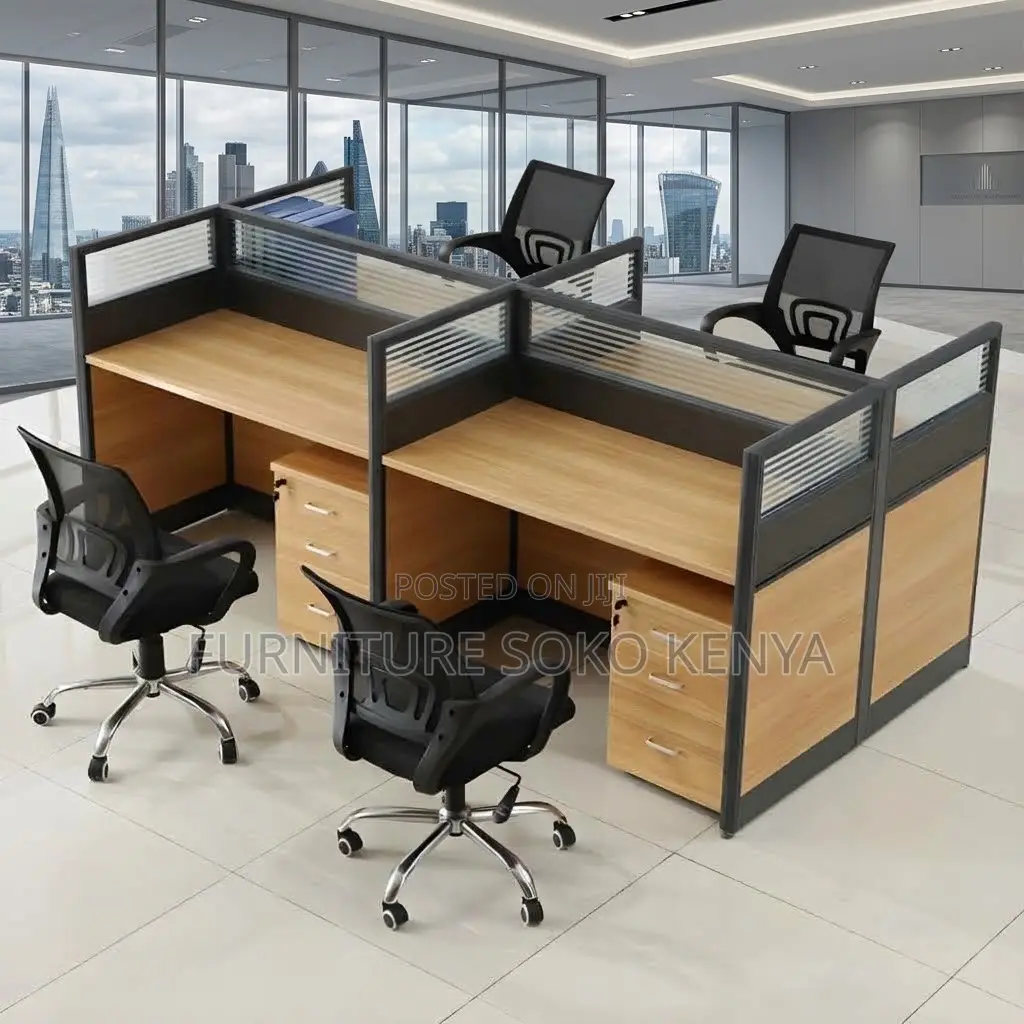 Workstation; 4-Way Cyber/Office Workstation