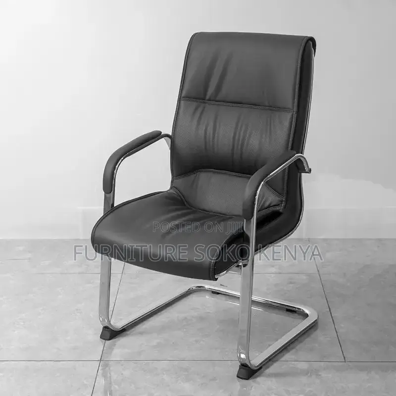 Leather Waiting Chair : Executive Cantilever Office Visitor Chair