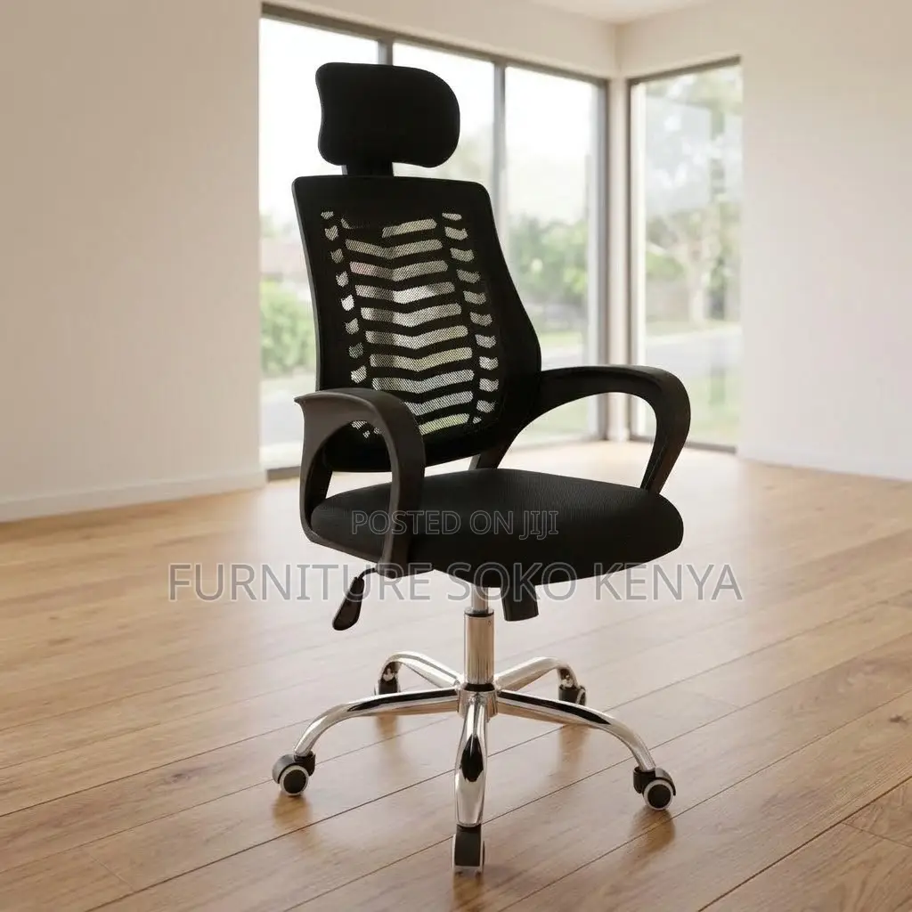 Office Chair; Headrest Mesh Office Breathable Chair
