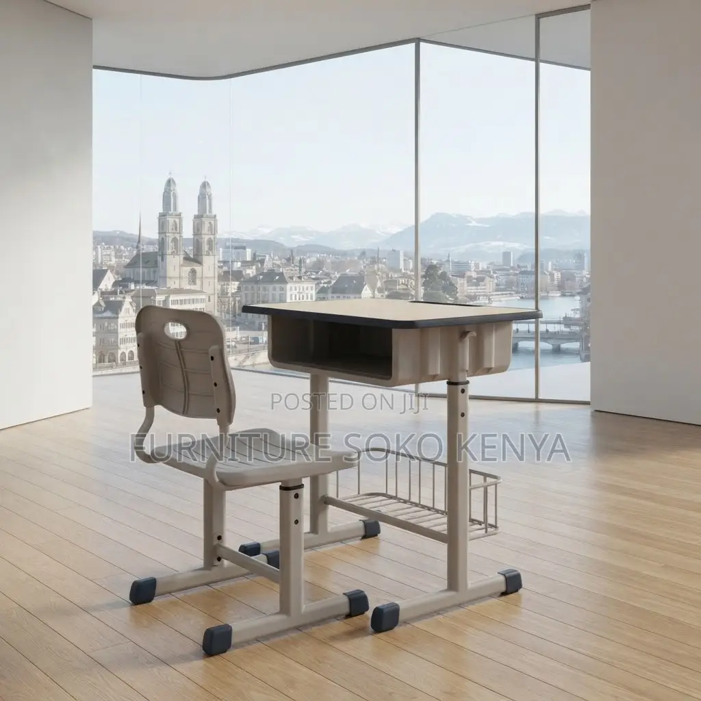 Home Desk; Adjustable Study Table and Chair Set