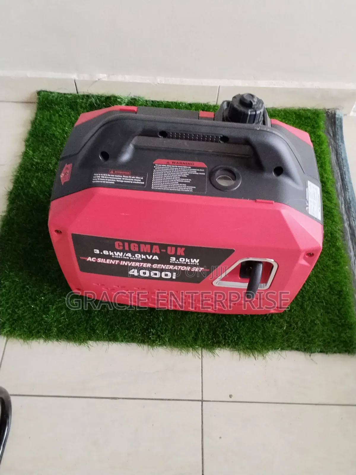 Cigma UK 4000i, Portable Silent Inverter Generator