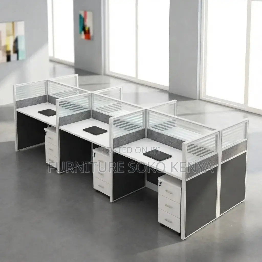 Office Cubicle : 6-Way Modular Office Workstation