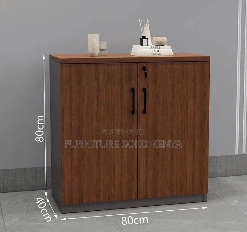 Credenza Cabinet : Engineered Wood Two-Door Cabinet