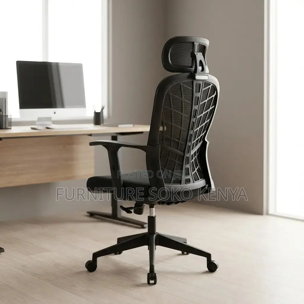Office Chair : High-Back Spine-Support Ergonomic Mesh Chair