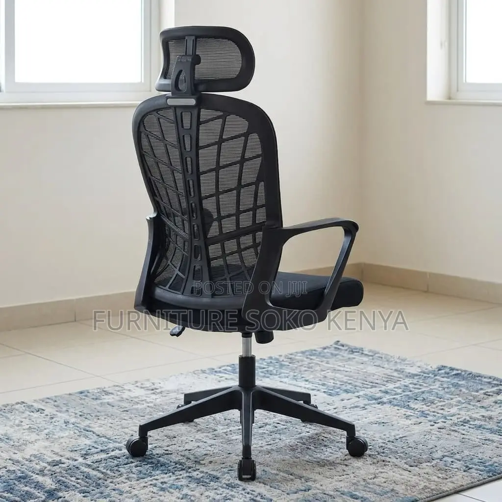Office Chair : High-Back Spine-Support Ergonomic Mesh Chair