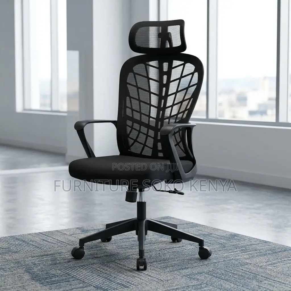 Office Chair : High-Back Spine-Support Ergonomic Mesh Chair