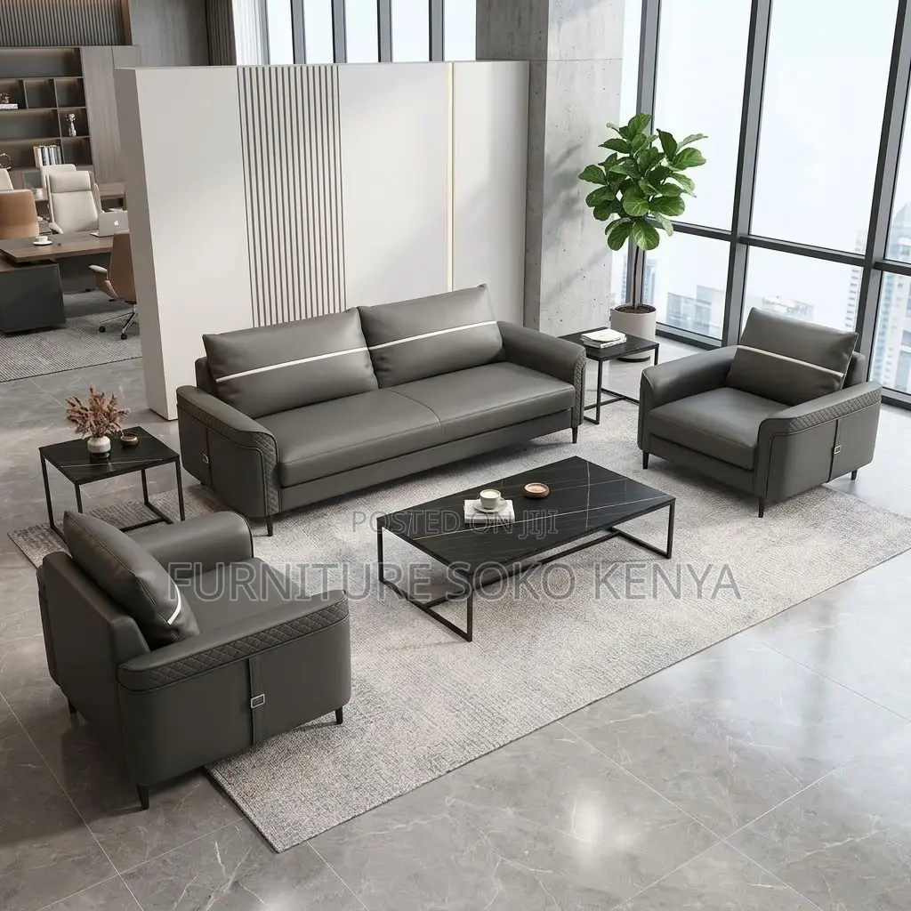Lounge Sofa Set : Modern 5-Seater Executive Office Sofa Set