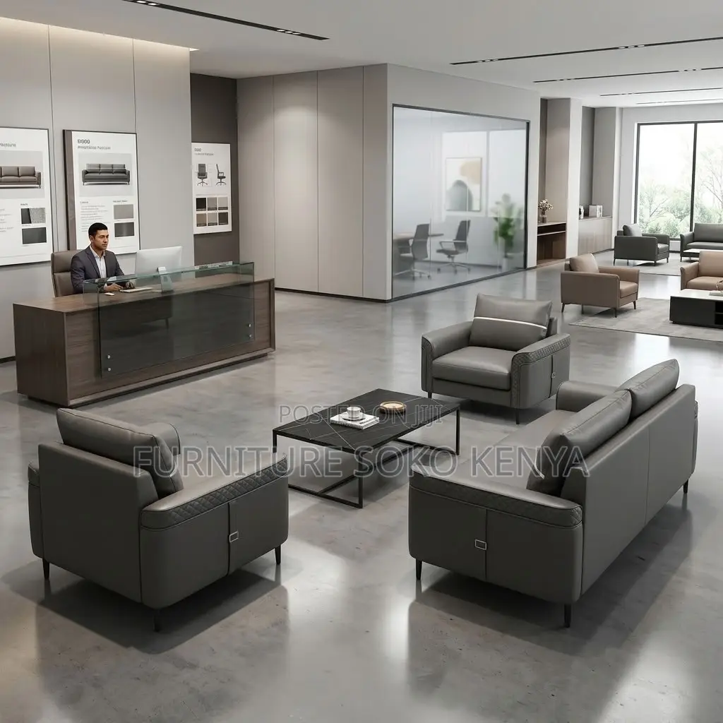 Lounge Sofa Set : Modern 5-Seater Executive Office Sofa Set