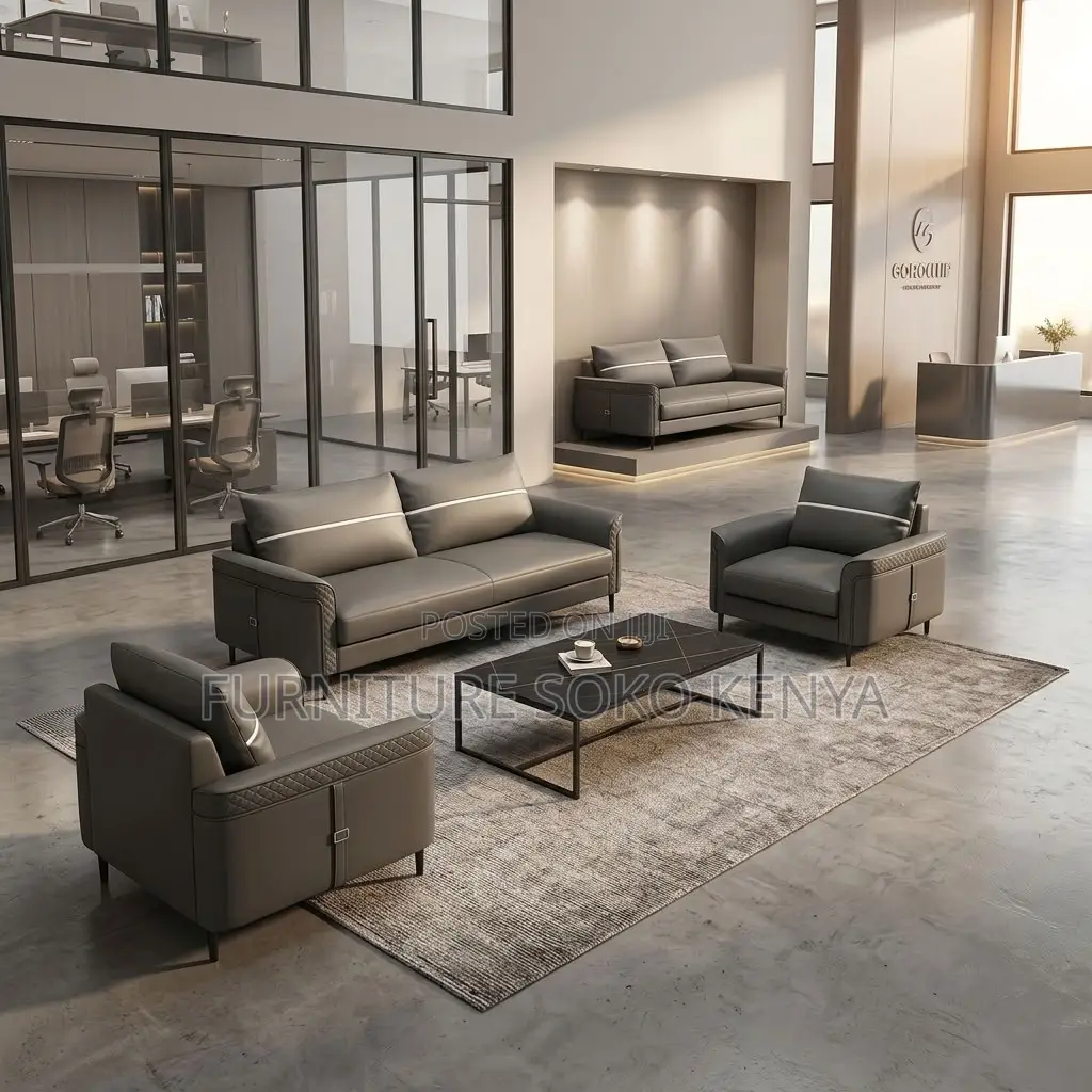 Lounge Sofa Set : Modern 5-Seater Executive Office Sofa Set
