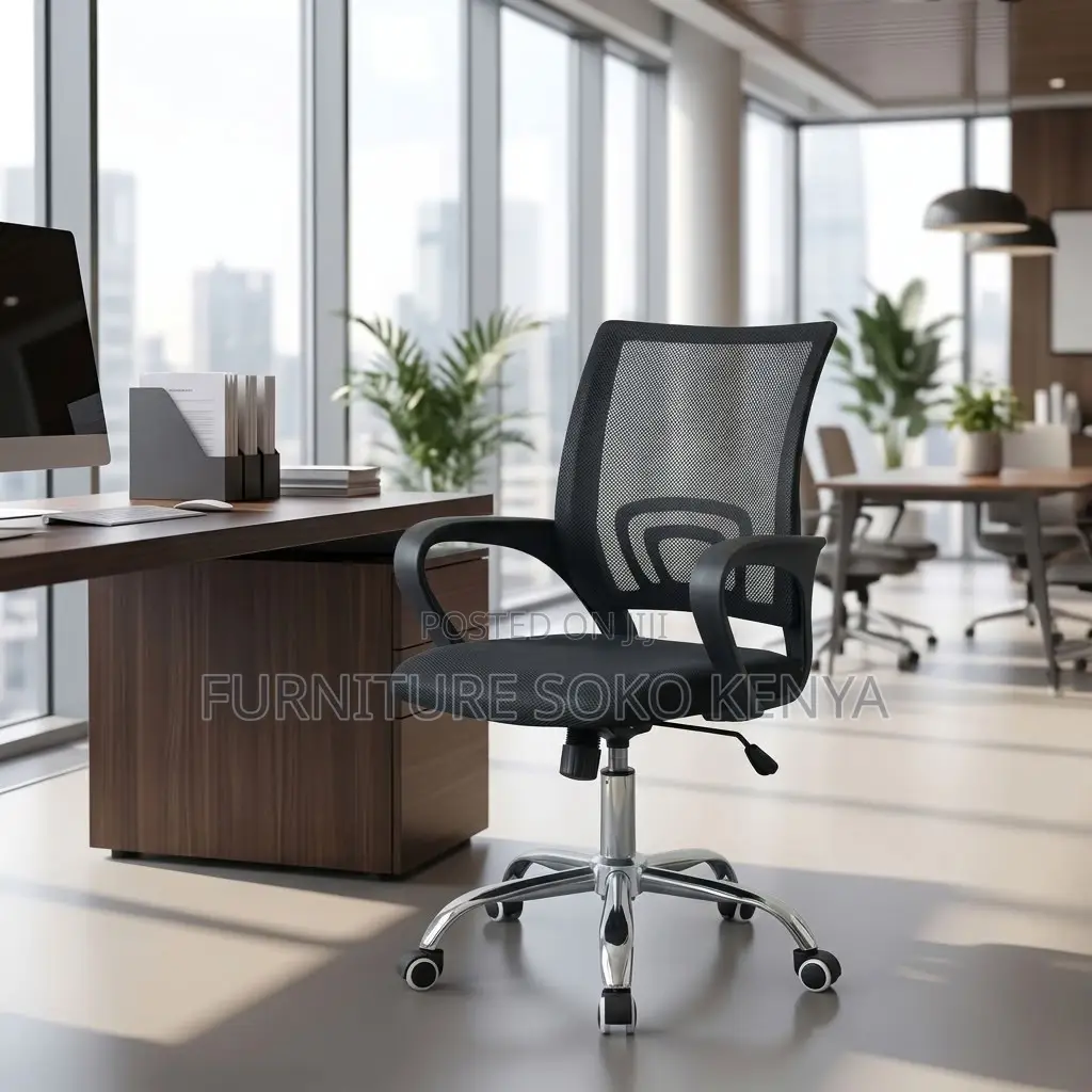 Task Chair : Mid-Back Clerical Mesh Office Chair