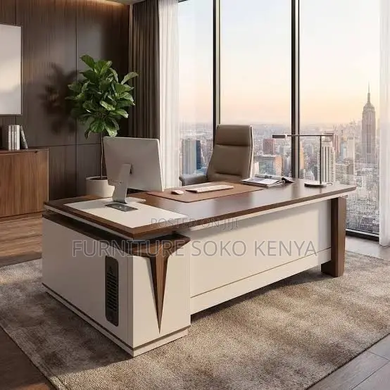 Office Desk : 1.6m Modern Luxury Office Desk