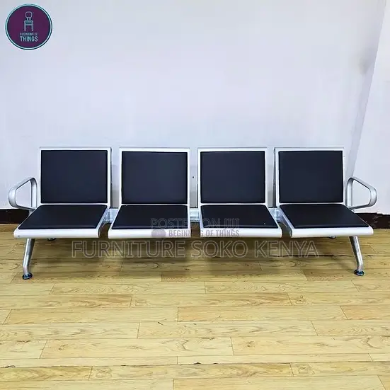 Office Bench : 4-Seater Linked Reception or Waiting Bench