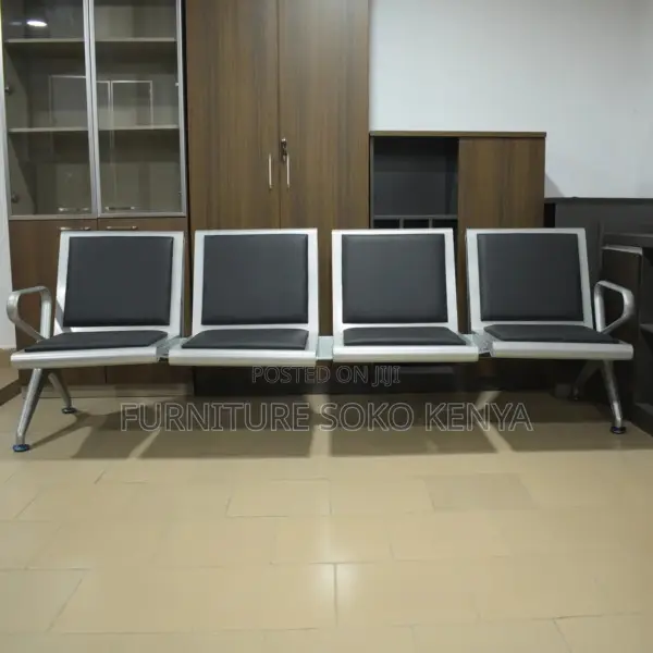 Office Bench : 4-Seater Linked Reception or Waiting Bench