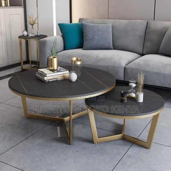 Coffee Table : Modern Round Nesting Coffee Table Set