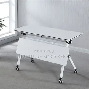 Office Desk : Flip Movable Foldable Training Table