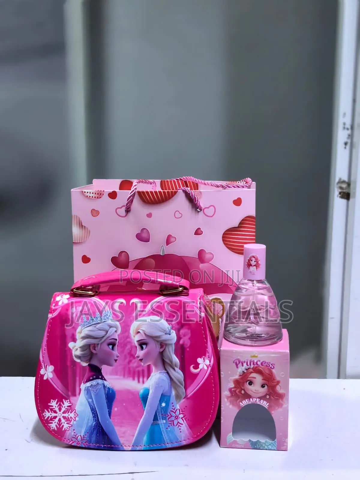 Cartoon Sling Bag & Perfume Girls Gift Set