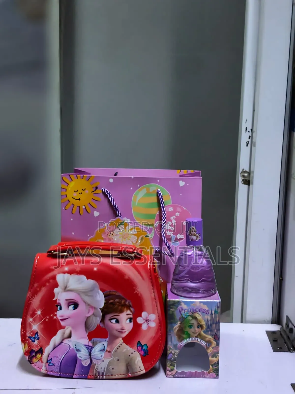 Cartoon Sling Bag & Perfume Girls Gift Set