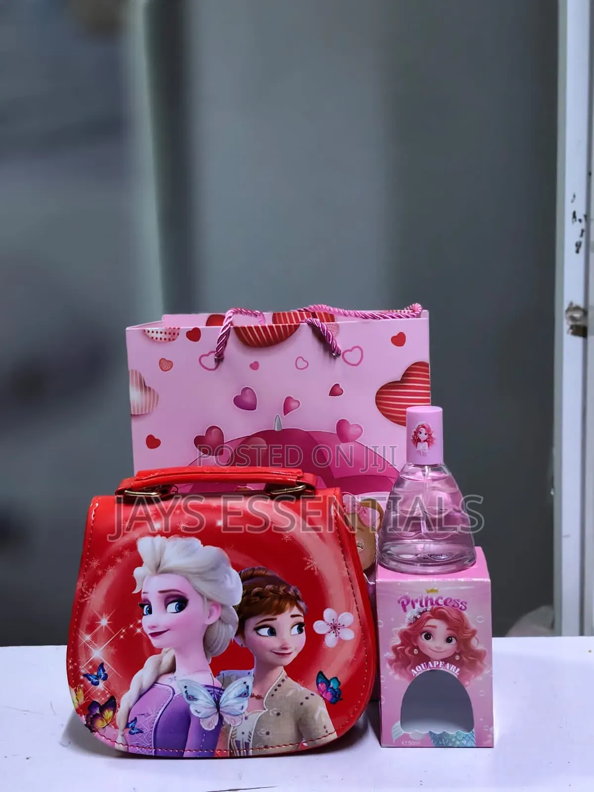 Cartoon Sling Bag & Perfume Girls Gift Set
