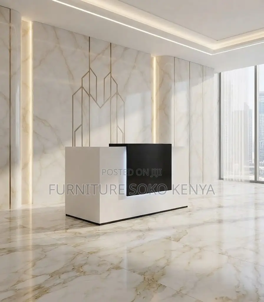 Reception Desk; 160cm White Reception Area Modern Desks