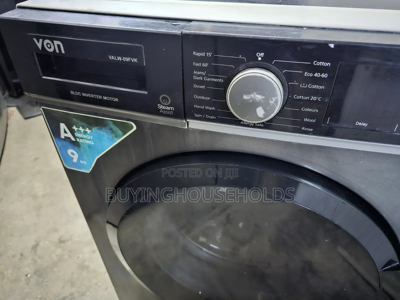Von 9kg Front Load Washing Machine Wash/Spin