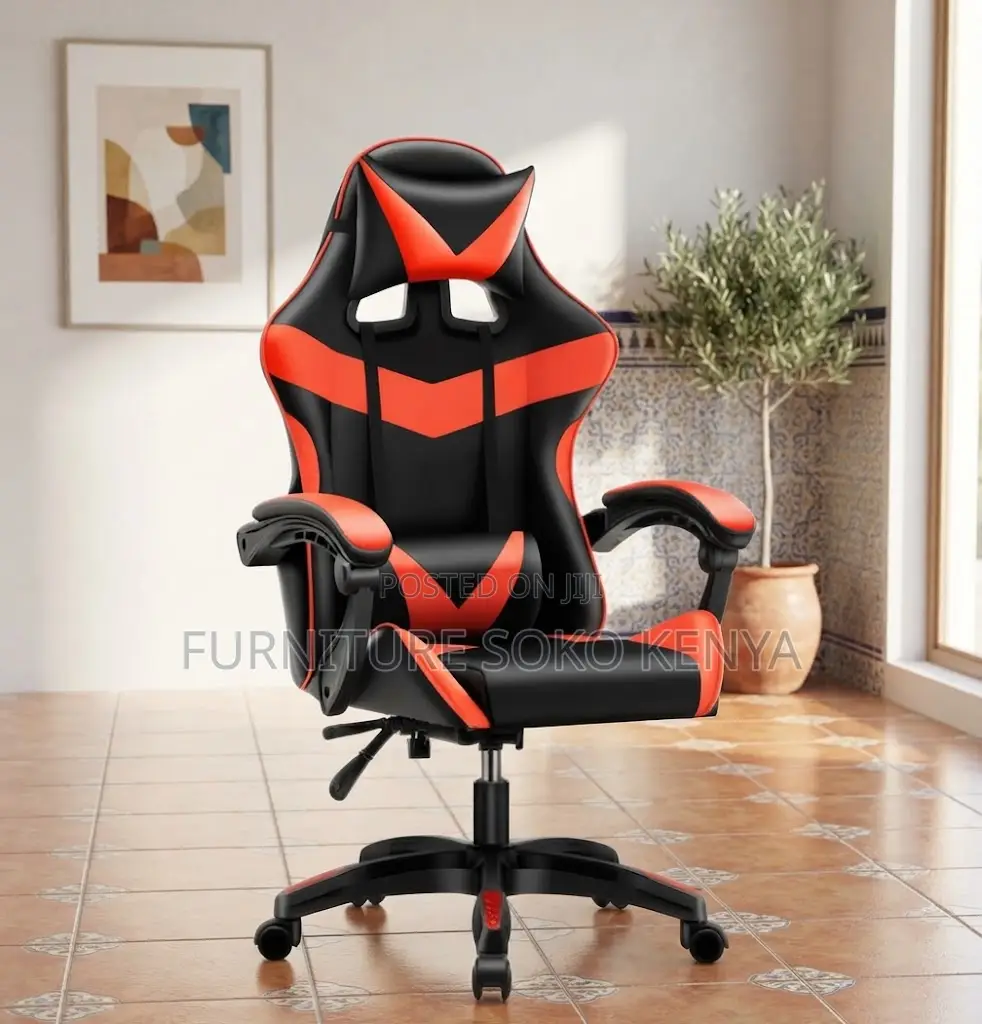 Office Chair; Leather Ergonomic Adjustable Gaming Chair