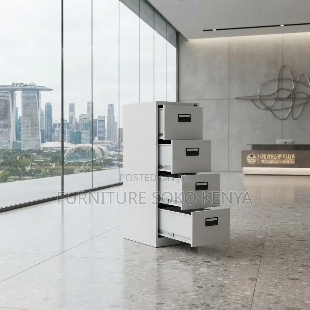 Office Cabinet; 4-Drawer File Staffroom Office Cabinet