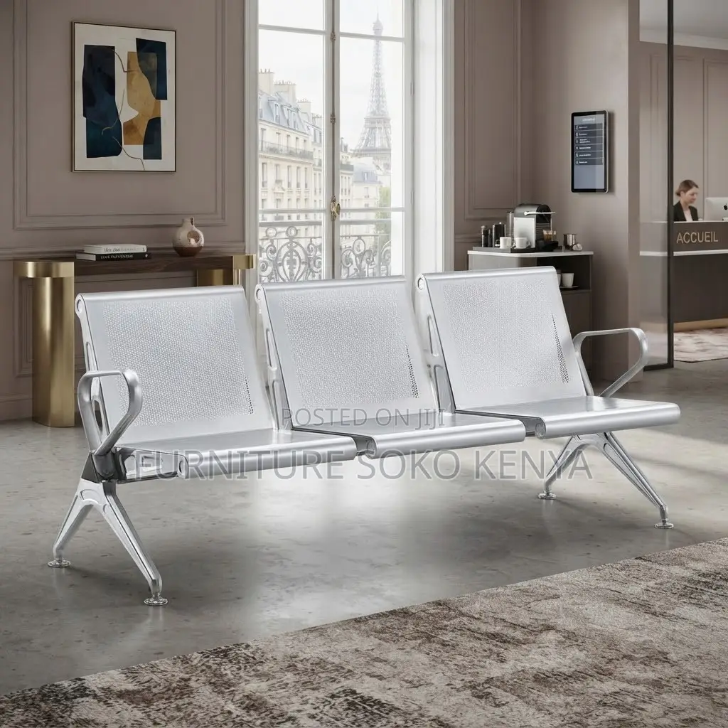 Benches; 3-Link Heavy Duty Full Steel Reception Bench