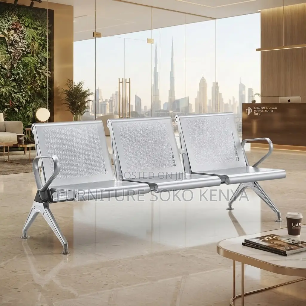 Benches; 3-Link Heavy Duty Full Steel Reception Bench