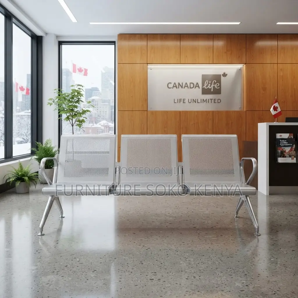Benches; 3-Link Heavy Duty Full Steel Reception Bench