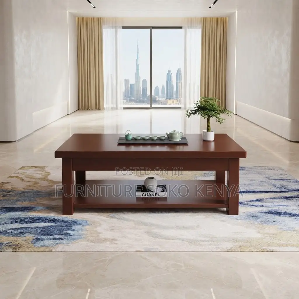 Coffee Table; Classy Mahogany Coffee Table for Executives