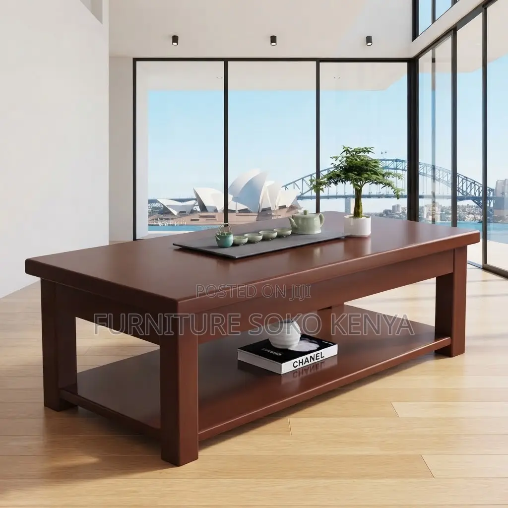 Coffee Table; Classy Mahogany Coffee Table for Executives
