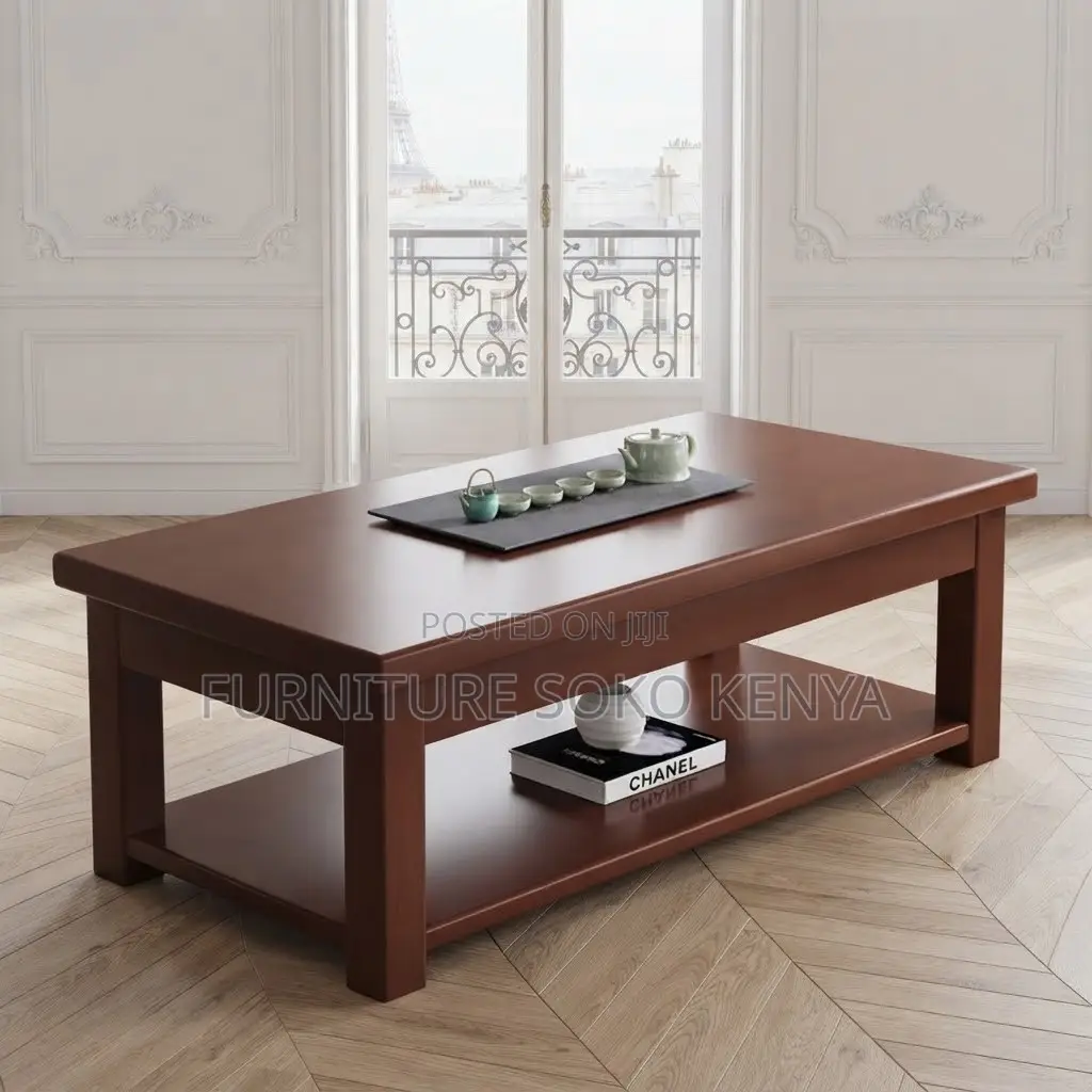 Coffee Table; Classy Mahogany Coffee Table for Executives