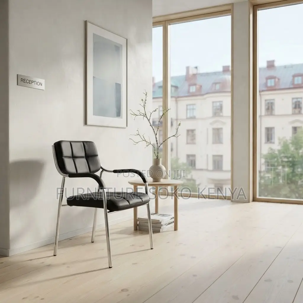 Office Chair: Four Steel Leg Solid Catalina Office Chair