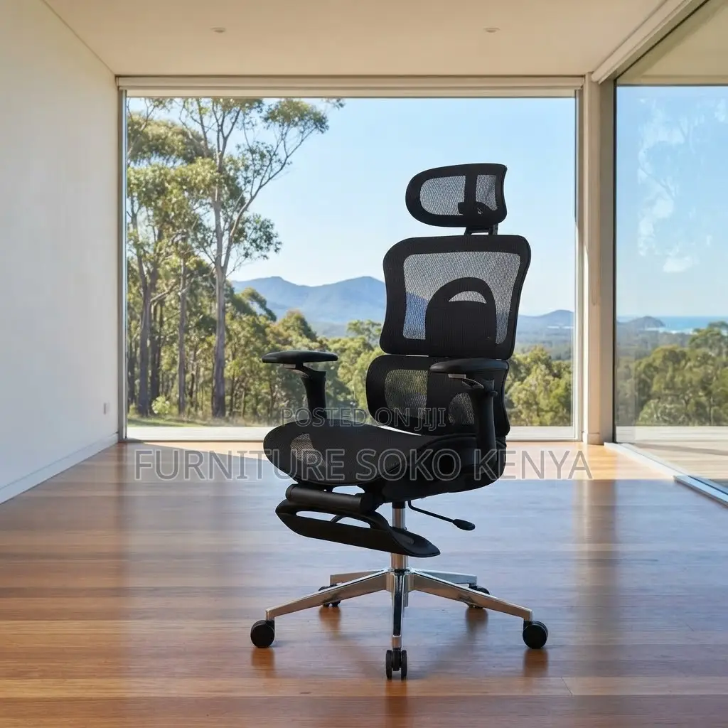 Office Chairs; Executive Reclining Ergonomic Chair With Footrest