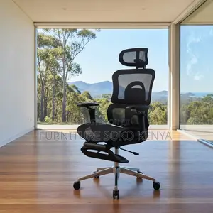 Office Chairs; Executive Reclining Ergonomic Chair With Footrest