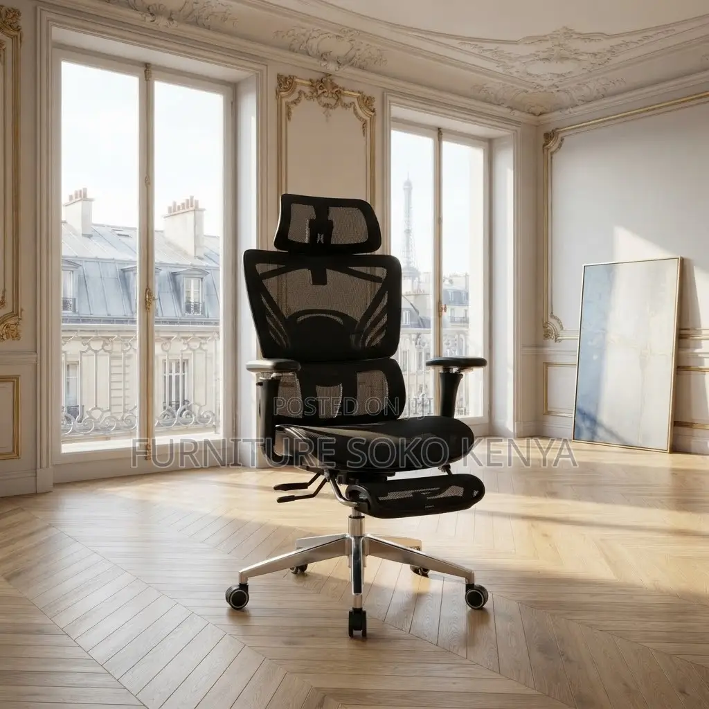 Office Chairs; Executive Reclining Ergonomic Chair With Footrest