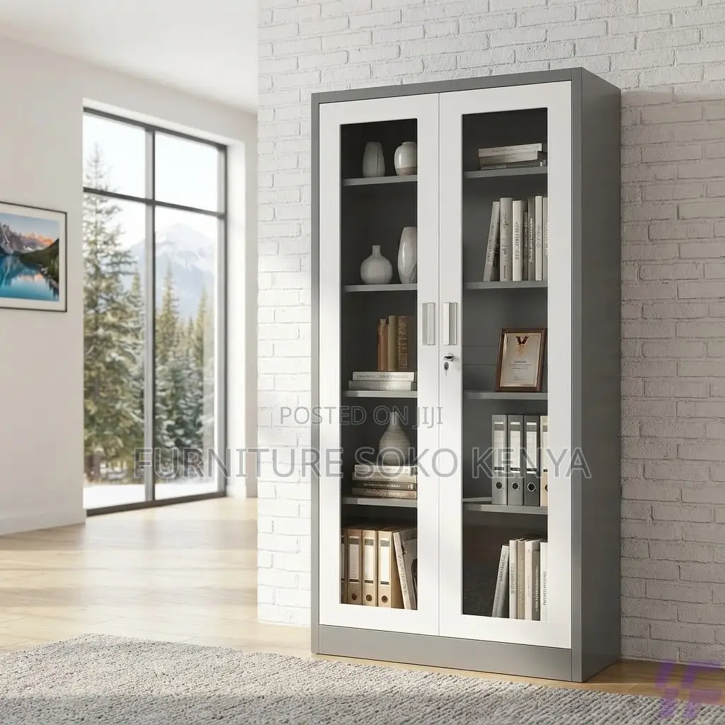 Office Cabinet; Clear Glass Door Display Filling Cabinet