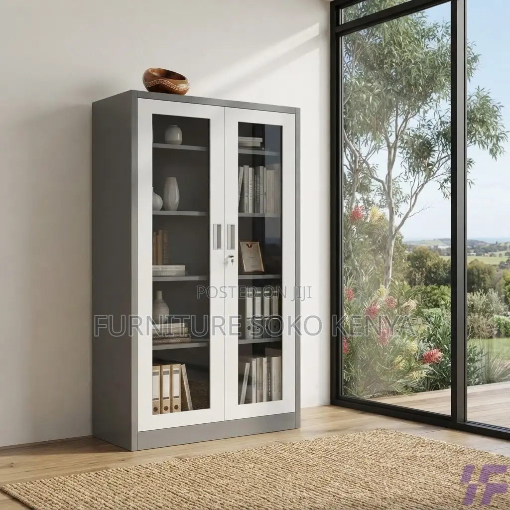 Office Cabinet; Clear Glass Door Display Filling Cabinet