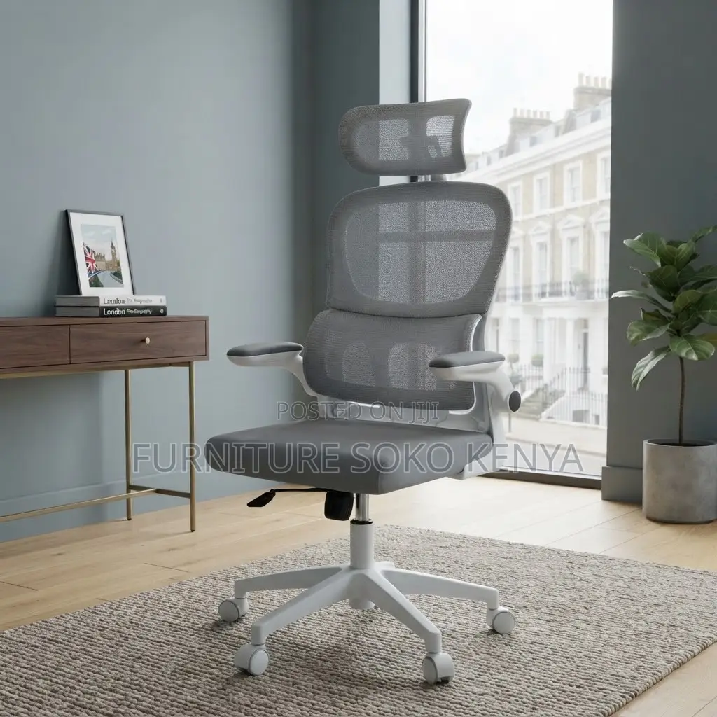 Office Chairs; White Ergonomic Orthopedic Mesh Office Chair