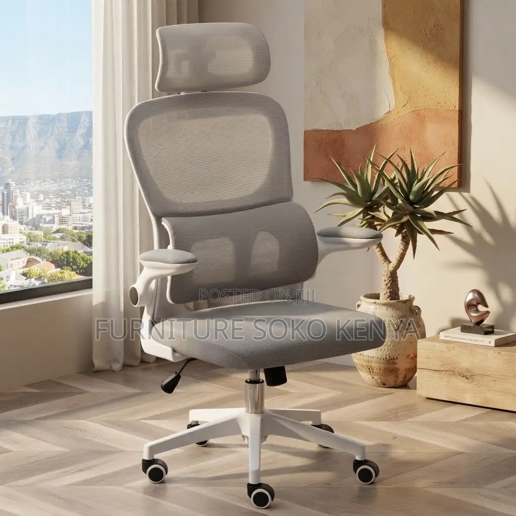 Office Chairs; White Ergonomic Orthopedic Mesh Office Chair